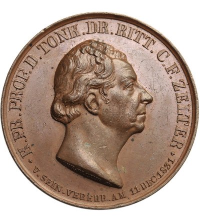Germany. Medal 1831 commemorating the distinguished composer Carl Friedrich Zelter