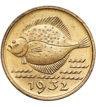 Gdansk, (Danzig / Free City of Gdansk). 5 Pfennig 1932, Turbot
