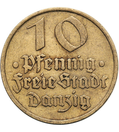 Gdansk, (Danzig / Free City of Gdansk). 10 Pfennig 1932, Codfish