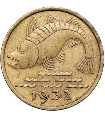 Gdansk, (Danzig / Free City of Gdansk). 10 Pfennig 1932, Codfish