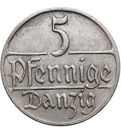 Wolne Miasto Gdańsk. 5 fenigów 1923
