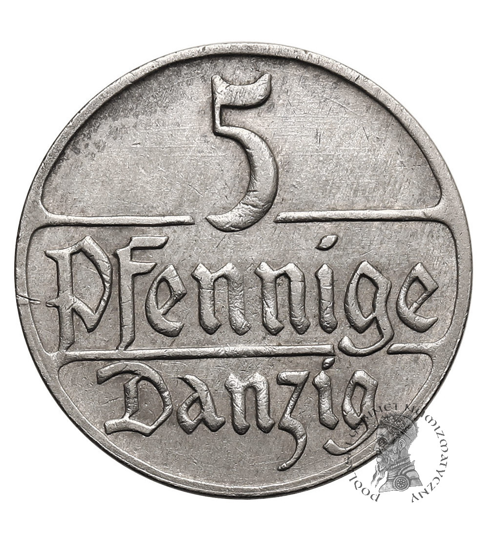 Gdansk, (Danzig / Free City of Gdansk). 5 Pfennig 1928