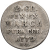 Poland. Stanislaw August Poniatowski 1764-1795. Silver 2 Grosze (Polzlotek) 1772 AP, Warsaw Mint
