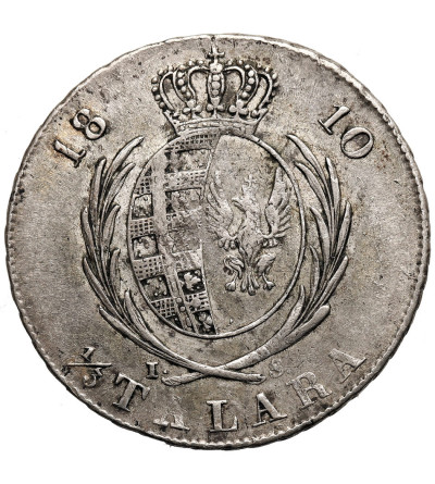 Poland. Grand Duchy of Warszawa. Friedrich August I, 1807-1814. 1/3 Talara (2 Zlotych) 1810 IS, Warszawa Mint