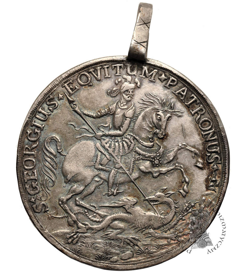 Hungary, Kremnica (Kremnitz). Medalic thaler featuring St. George, undated, 18th century