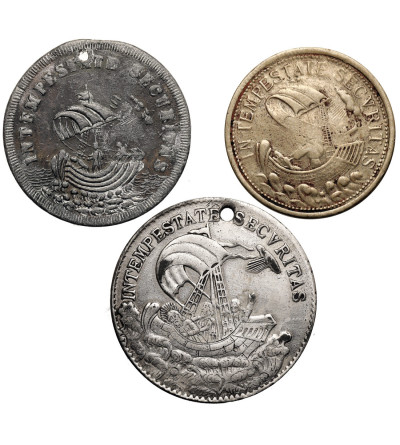 Hungary, Kremnica (Kremnitz). Set of 3 medals featuring St. George, 19th/20th century