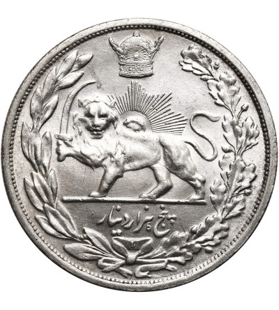 Iran, Reza Shah 1925-1941. 5000 Dinars (5 Kran), SH 1306 / 1927 AD, L (Leningrad mint)