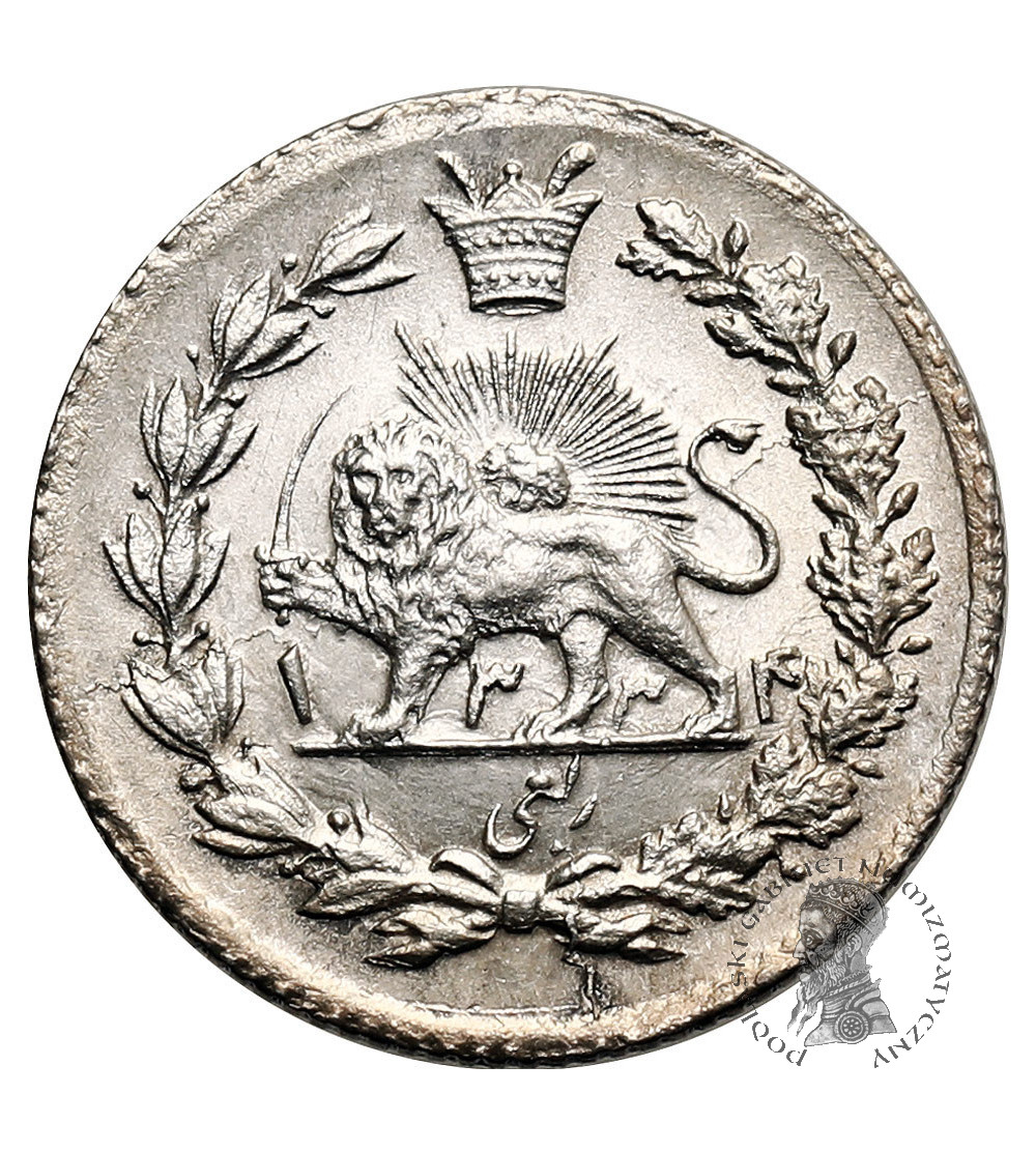 Iran. Sultan Ahmad Shah, AH 1327-1344 / 1909-1925 AD. 1/4 Kran/ Qiran (Robi / 5 Shahis), AH 1334 / 1915 AD