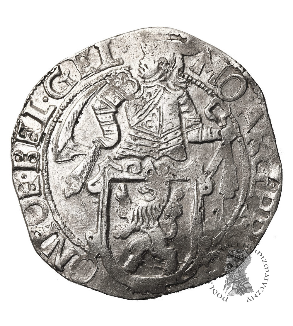 Niderlandy, Gelderland (Geldria). Talar lewkowy (Leeuwendaalder / Lion Daalder) 1648 - rycerz w lewo